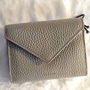 All Saints Gray Textured Wallet